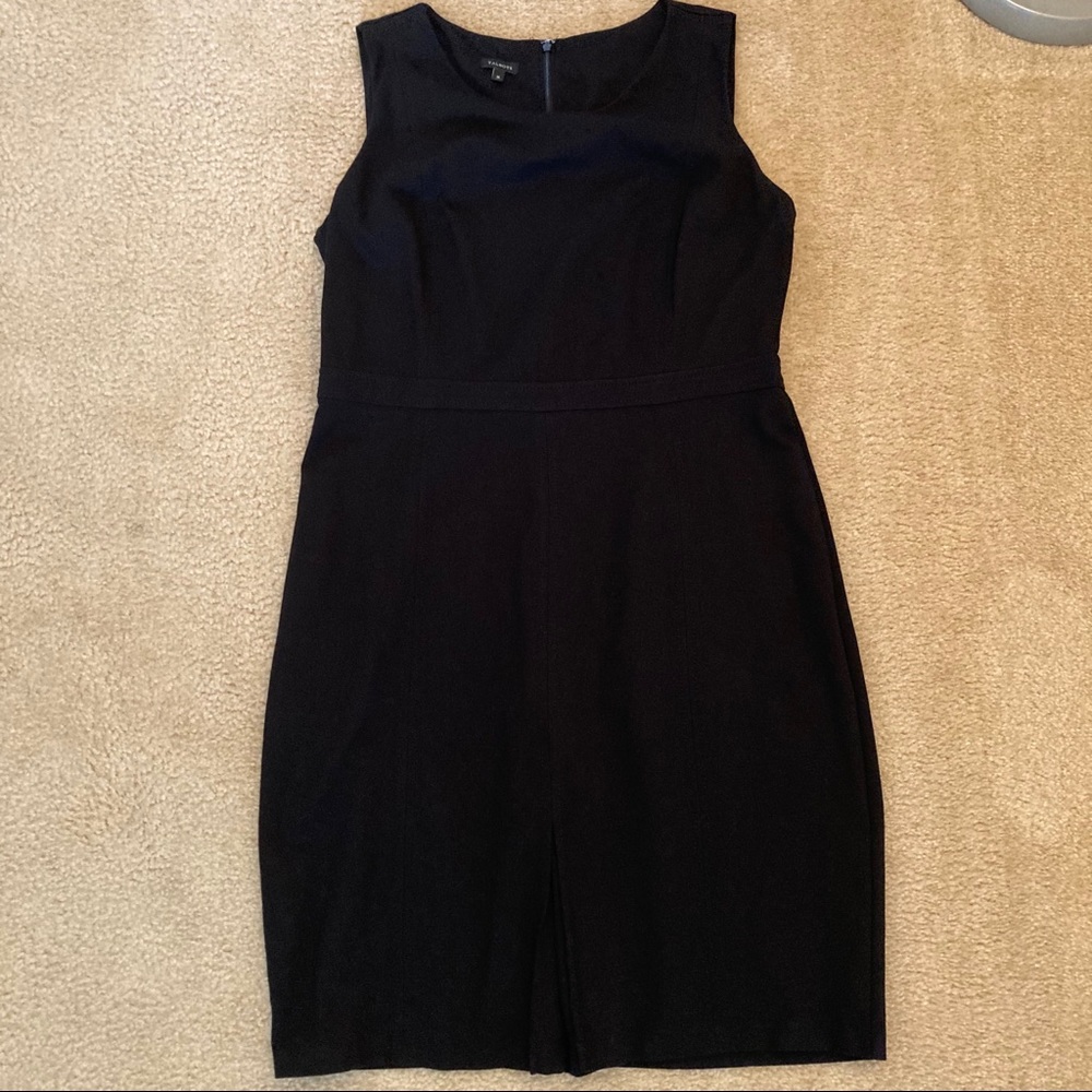 Talbots classic little black dress ponte sheath